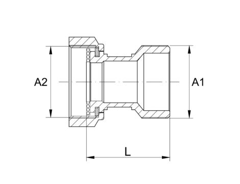 PÓŁŚRUBUNEK 1/2x1/2 MOSIĄDZ DIAMOND - 4