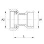 PÓŁŚRUBUNEK 1/2x1/2 MOSIĄDZ DIAMOND - 5