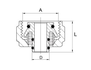 ŁĄCZNIK ZACISKOWY DO RUR PEX 3/4x16 DIAMOND - image 2